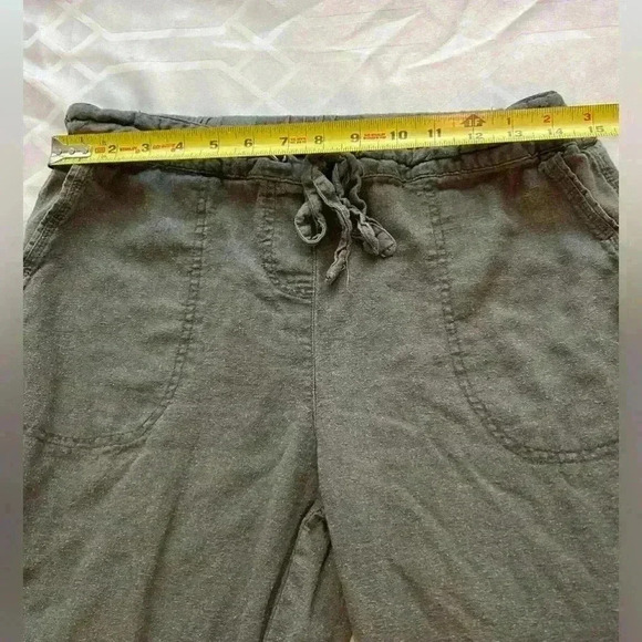 ✨Per Se size medium linen Sage green drawstring pant - Picture 5 of 6